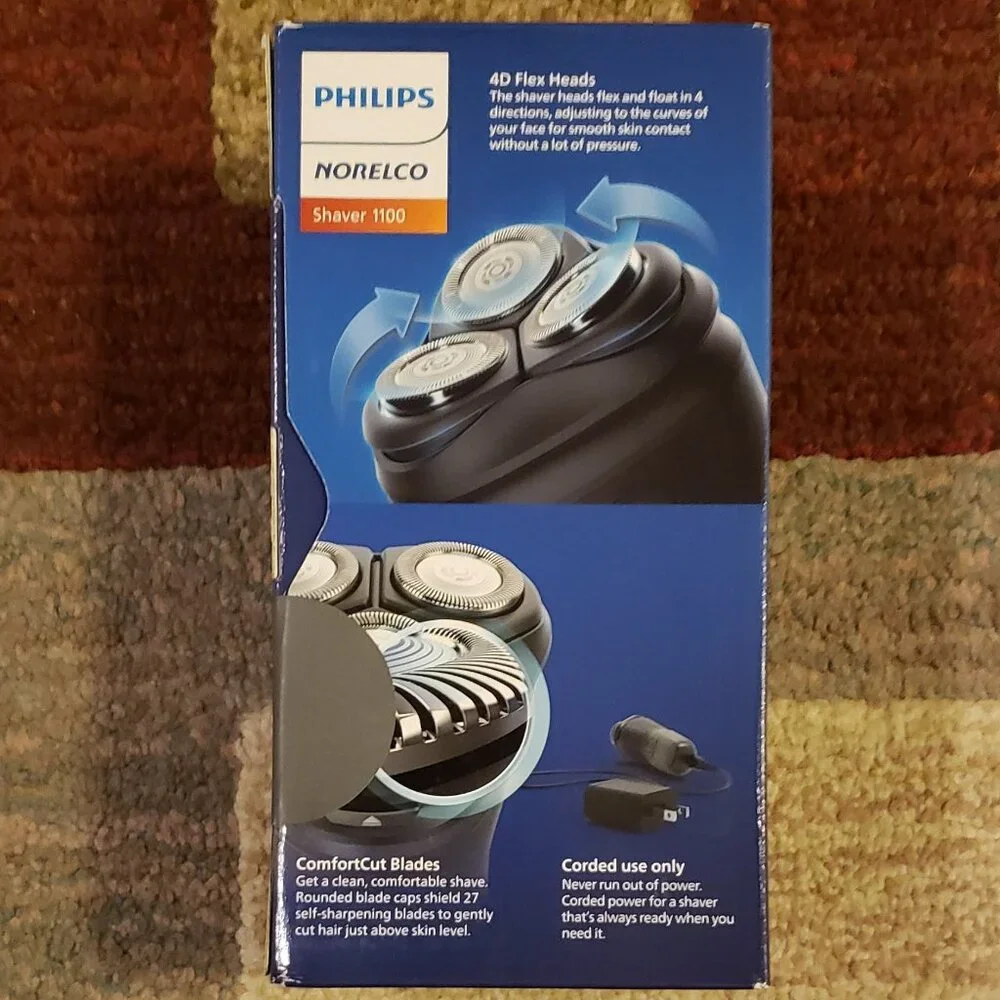 NEW Philips Norelco Shaver 1100 Comfort Cut Blades Fully Washable
